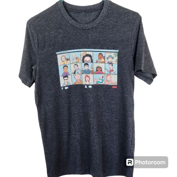 Source Unknown Other - The Office Quarantine Zoom Meeting Short Sleeve Tee Size Small